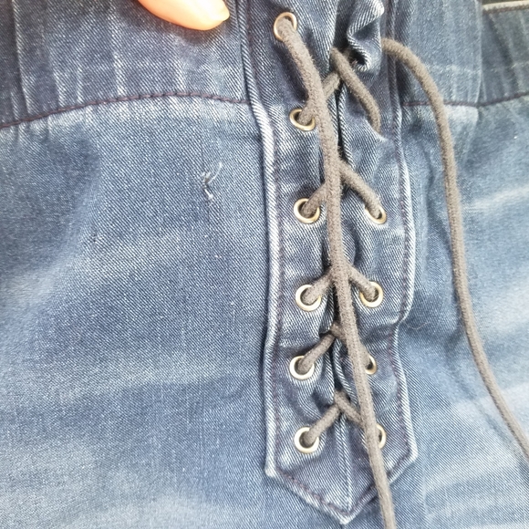 American eagle lace up jeans size 16 short - Picture 4 of 4